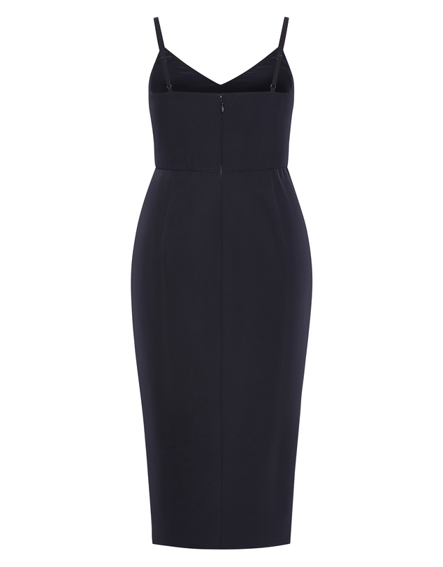 City Chic - Plus size Love Affair Midi Dress - dark navy
