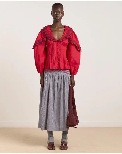 Damson Madder - Caroline LS Blouse