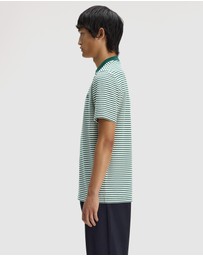Fred Perry - Fine Stripe Heavy Weight T-Shirt