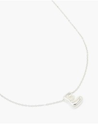 Lovisa - Waterproof Stainless Steel Large Bubble Letter E Necklace