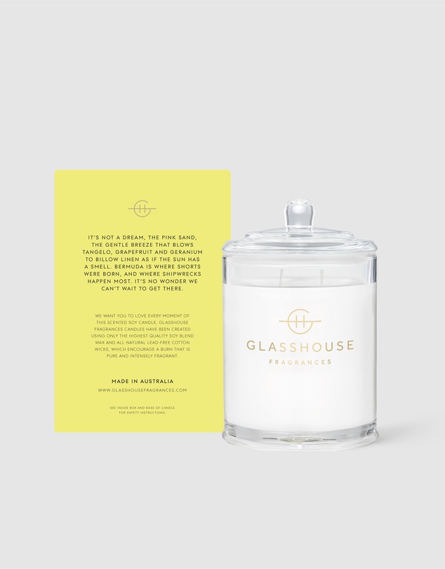Glasshouse Fragrances - Sunkissed In Bermuda 380g Soy Candle