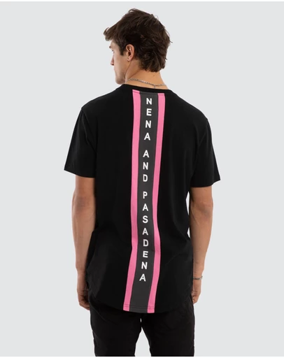 Nena & Pasadena - Linear Dual Curved Tee