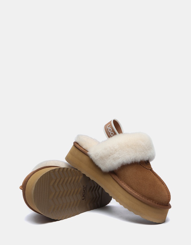 EVERAU - Australian Shepherd Ugg Waffle Platform Cow Suede Upper House Shoes