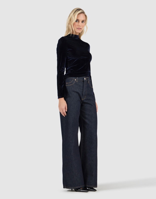 Rolla's - Cameo Long Sleeve Top Velvet