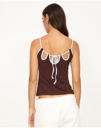 Dazie - Shorefall Contrast Top