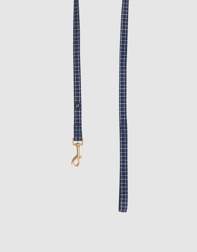 Mog & Bone - Neoprene Lead - Navy Check Print