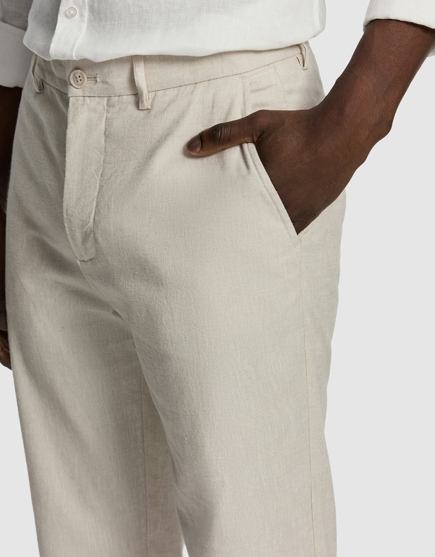 yd. - Huxley Relaxed Linen Blend Chino