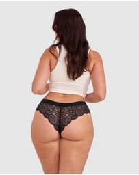 Bras N Things - Audrey Brazilian Knicker - Black