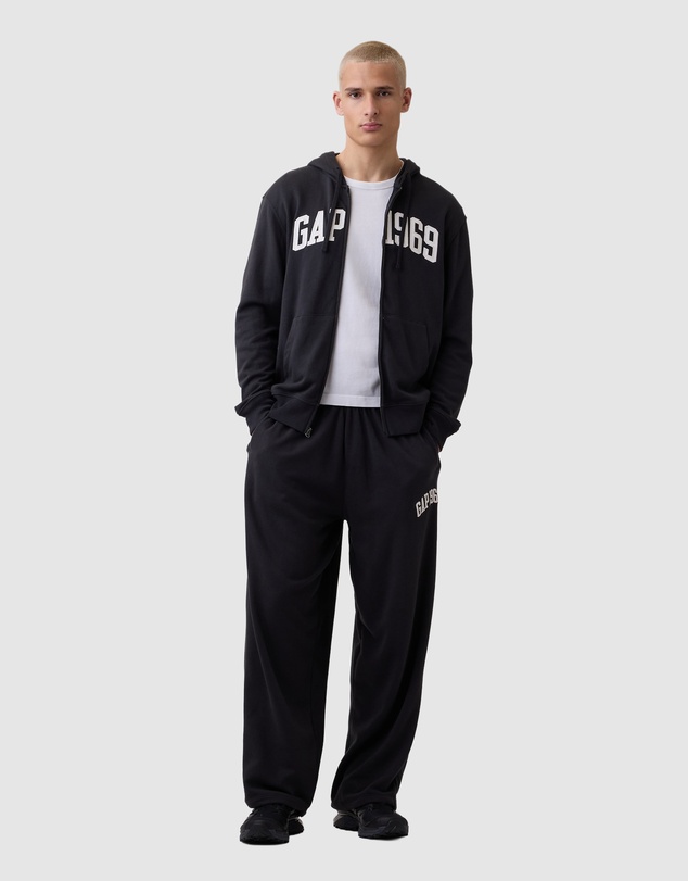 GAP - French Terry Relaxed Gap 1969 Logo Zip Hoodie