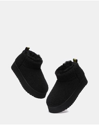 EVERAU - EverAU Ugg Ultra Platform Teddycozy Faux Fur Upper UGG Boots