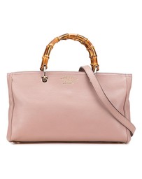 Pre-Loved by Azura Reborn - Pre-Loved Medium Calfskin Bamboo Shopper Satchel