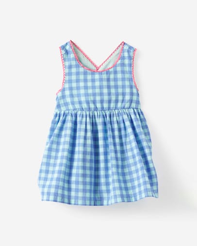 SEAGLASSBLUE BONNET GINGHAM