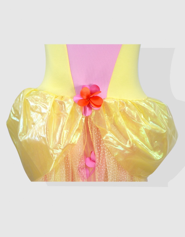 Pink Poppy - Yellow Flower Fairy Magic Sparkle Dress