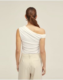 Oxford - Becca Half Lined Jersey Top