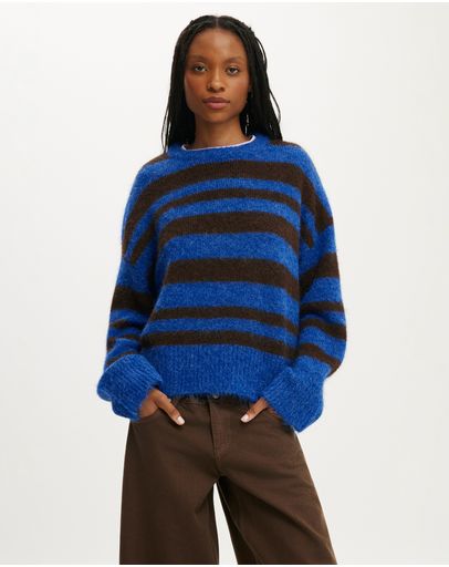 Dreamy Cobalt Oak Stripe