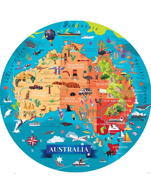 Sassi - Travel Learn Explore Australia Puzzle