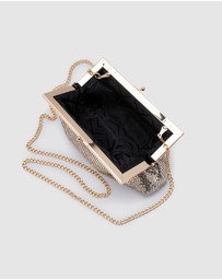 Olga Berg - Zara Mesh Frame Clutch