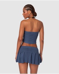 EDIKTED - Kiera Twist Front Knit Tube Top