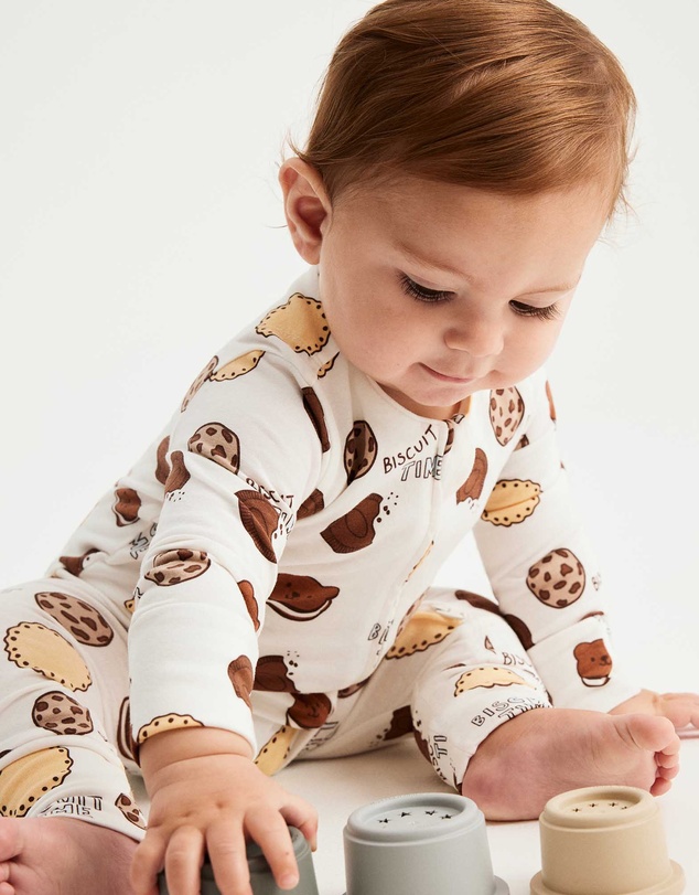 Cotton On Kids - Growie Long Sleeve Zip Romper