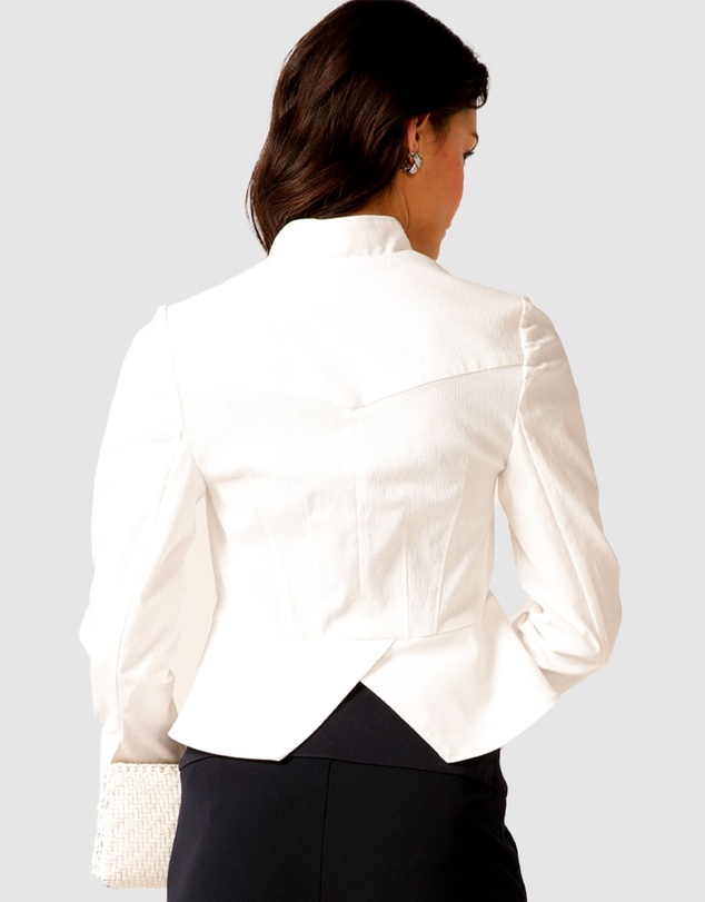SACHA DRAKE - Front Zip Peplum Jacket