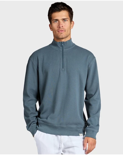 Academy Brand - Perry LS Waffle 1/4 Zip