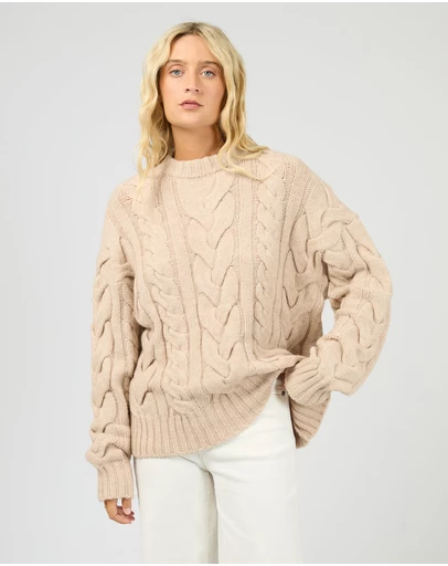 All About Eve - Higgins Cable Knit Oat