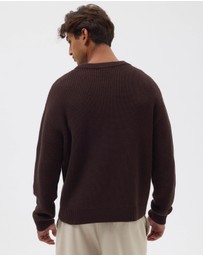 AERE - Organic Cotton Fisherman Rib Jumper
