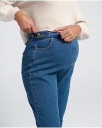 Angel Maternity - Over the Bump Relaxed Maternity Denim Jeans