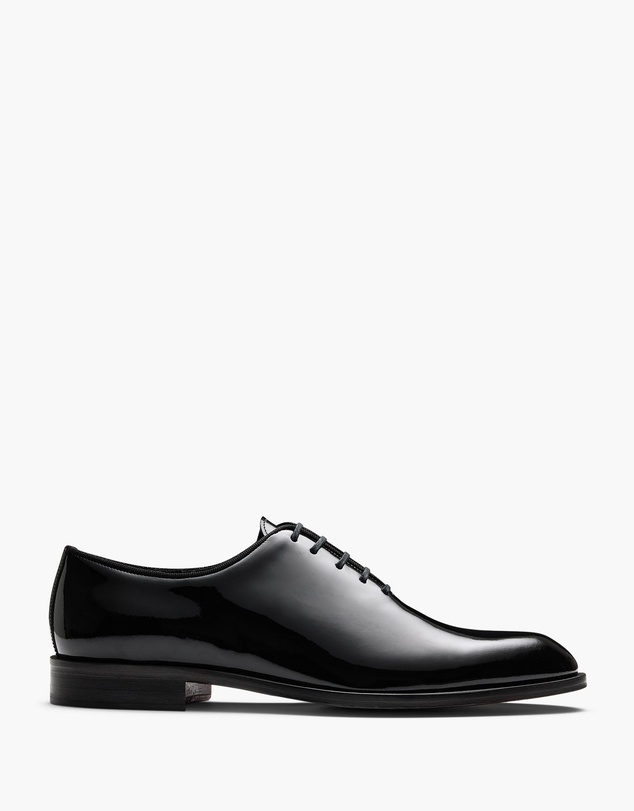 Aquila - D'ORO Collection - Simmons Patent Black Oxford Shoes