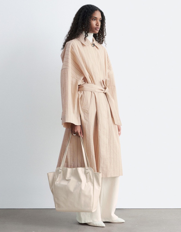 & Other Stories - Oversized Pinstripe Trench Coat
