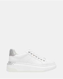 Steve Madden - Glacial-R White Silver Sneakers