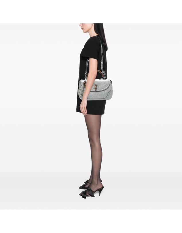 Pre-Loved by Azura Reborn - Pre-Loved Large Speckled Leather New Bamboo Top Handle Bag