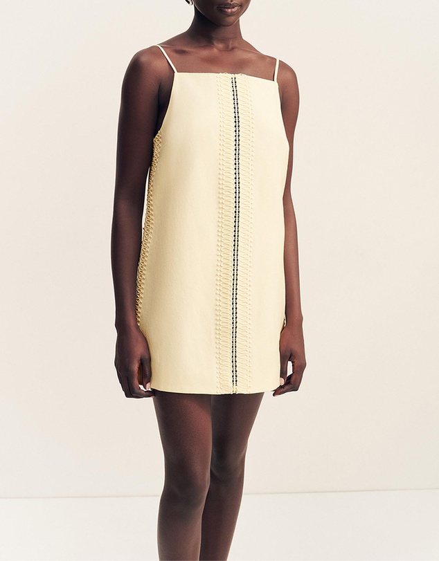 Shona Joy - Wright Lace Square Neck Mini Dress