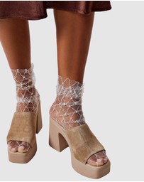 High Heel Jungle - Diamonds and Pearls Sheer Socks