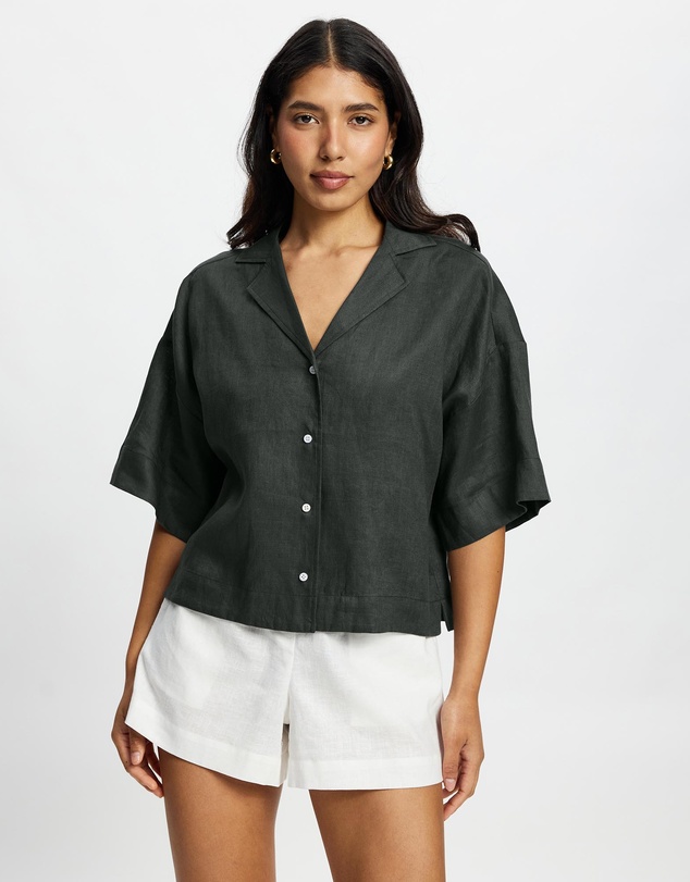 White By FTL - Bay Linen Shirt