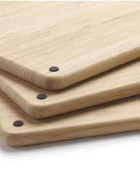 Joseph Joseph - Folio™ Steel Bamboo 3-piece Chopping Board Set with Stainless Steel Storage Case