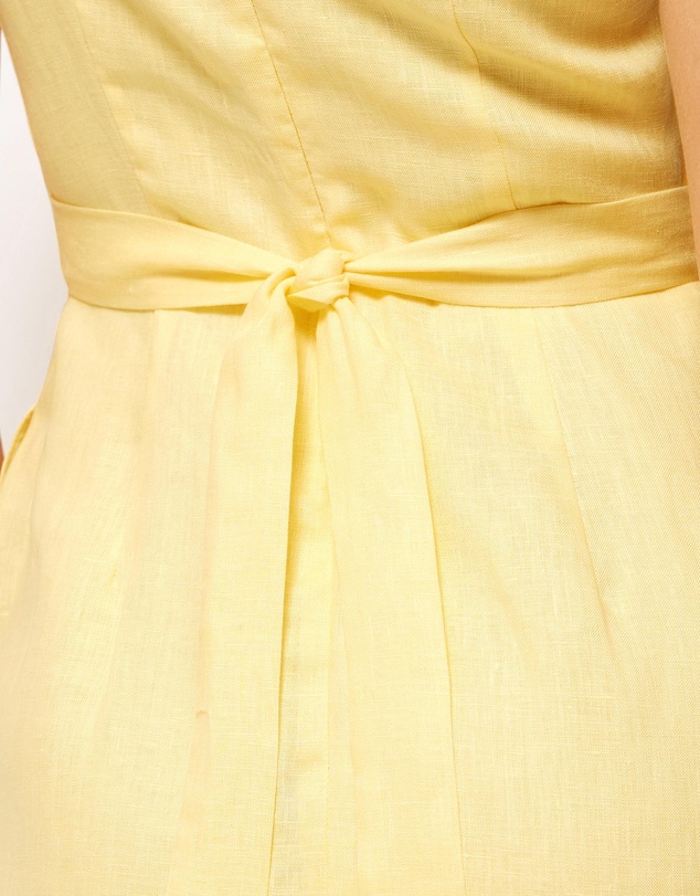 AERE - Kaili Linen Square Neck Maxi Dress