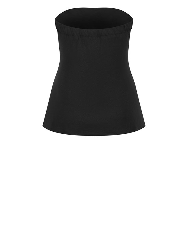 City Chic - Holly Strapless Linen Top