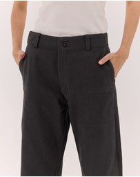 Cloth & Co. - The Wide Leg Denim Jeans | Carbon