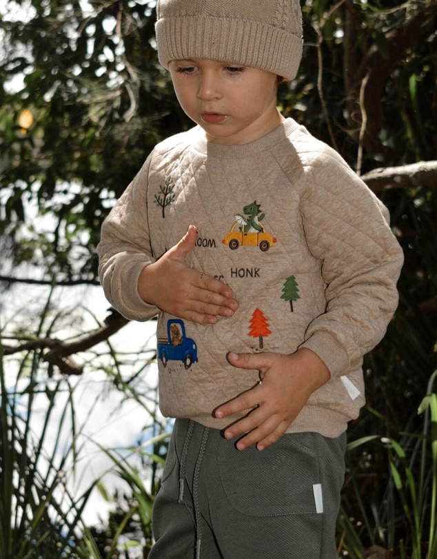 Purebaby - Slouchy Track Pant -Kids-Babies
