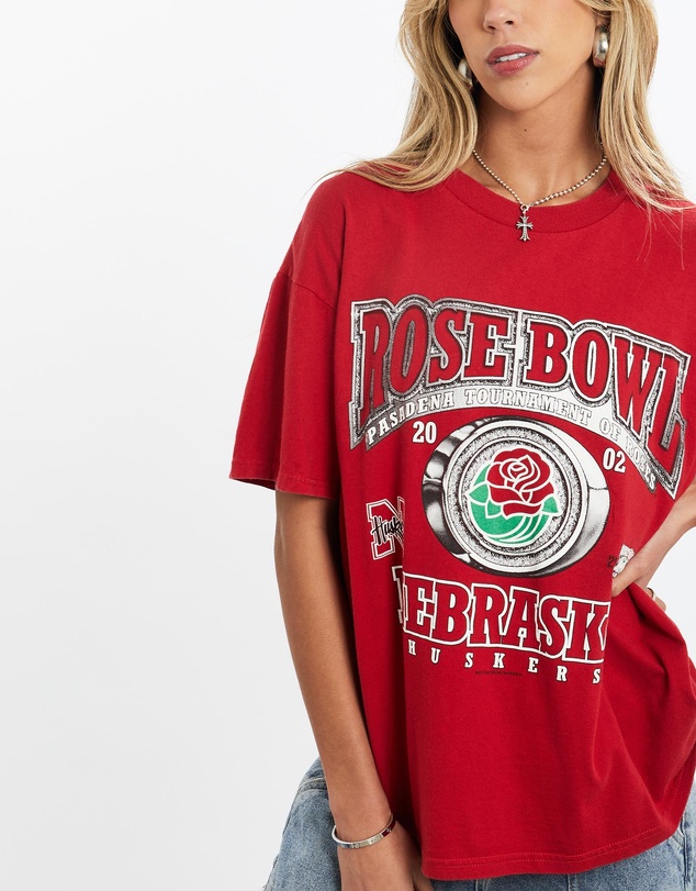 Vintage by The Real Deal - Pre Loved - Vintage NCAA University of Nebraska Huskers Rose Bowl Tee