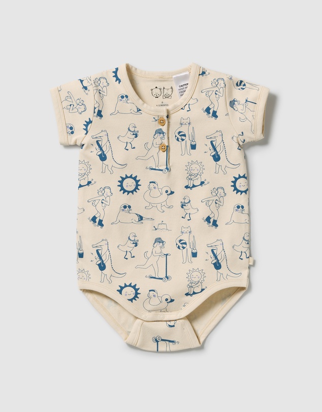 Wilson & Frenchy - Organic Henley Bodysuit - Babies