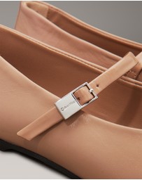 Calvin Klein - Leather Mary Jane Ballerinas