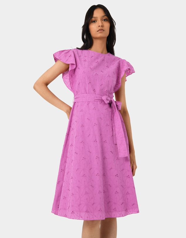 Forcast - Kavya Tie-Waist Cotton Dress