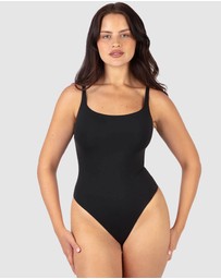 B Free Intimate Apparel - Square Neck Bodysuit G-String ButterFit