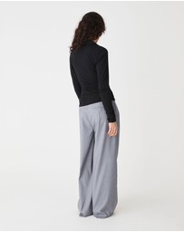Forcast - Solene Bamboo Wrap Top