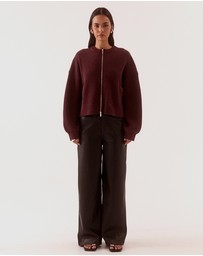SOVERE - Axel Knit Bomber Cardigan