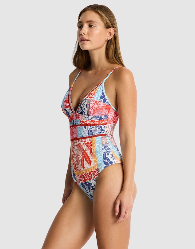 Sea Level Australia - Coco Island Cross Back Tri One Piece