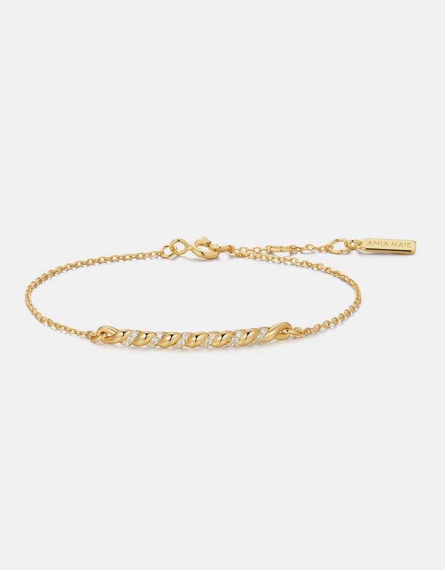 Ania Haie - Ania Haie Gold Twisted Bar Bracelet