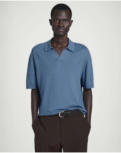 COS - Knitted Linen Polo Shirt